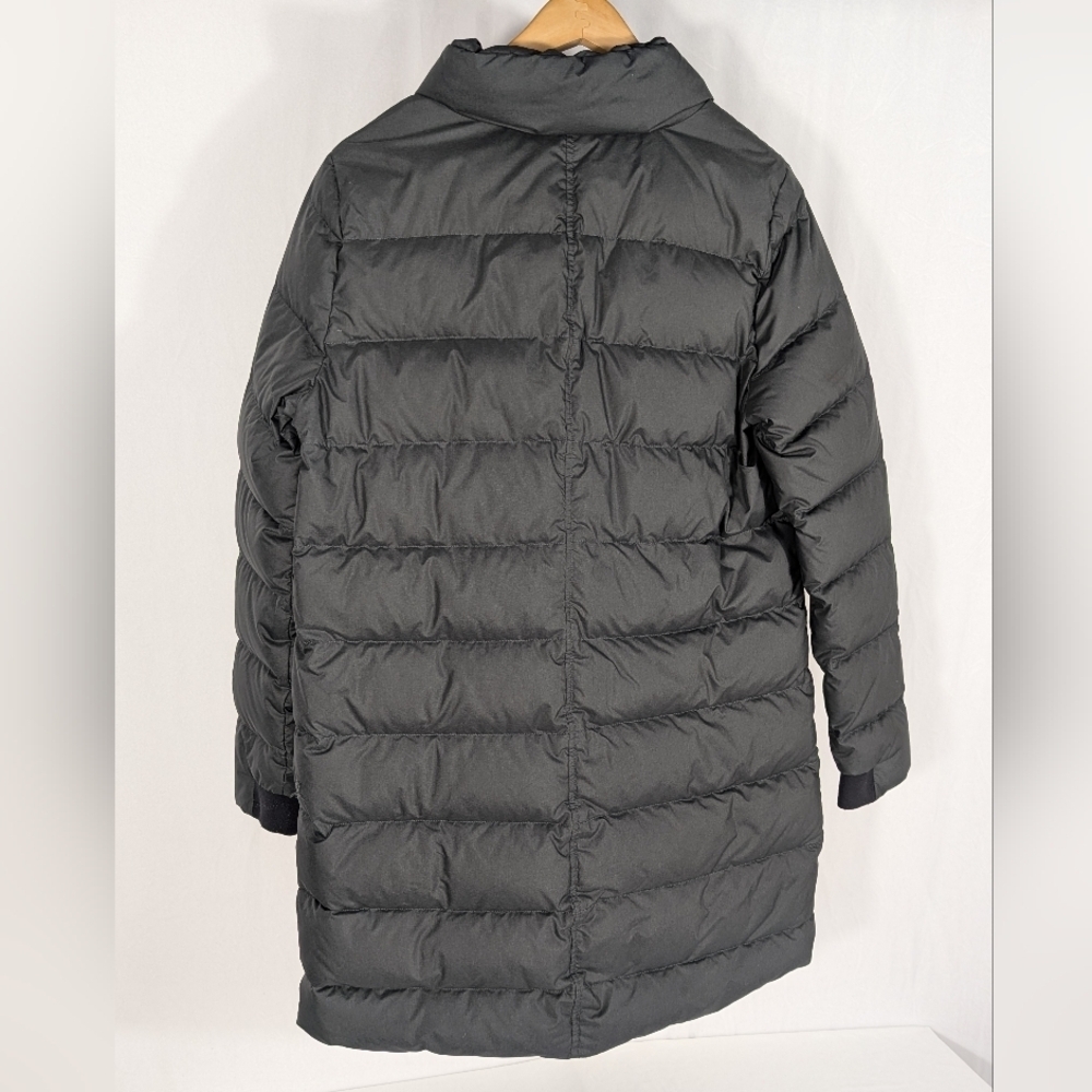 Cole Haan ZEROGRAND Women's Long Insulated Button Up Gray Puffer Jacket Size L - Picture 2 of 15